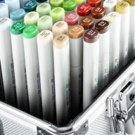 Copic Sketch Full Set 358 набор маркеров с кистью в фирменном чемодане, вся палитра - Copic Sketch Full Set 358 набор маркеров с кистью в фирменном чемодане, вся палитра купить в официальном магазине Copic.Club (Копик Клуб) с доставкой по РФ и всему миру