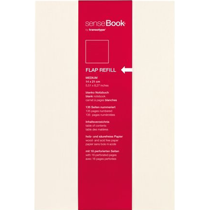 Блок бумаги сменный для блокнотов SenseBook Flap S клетка А6